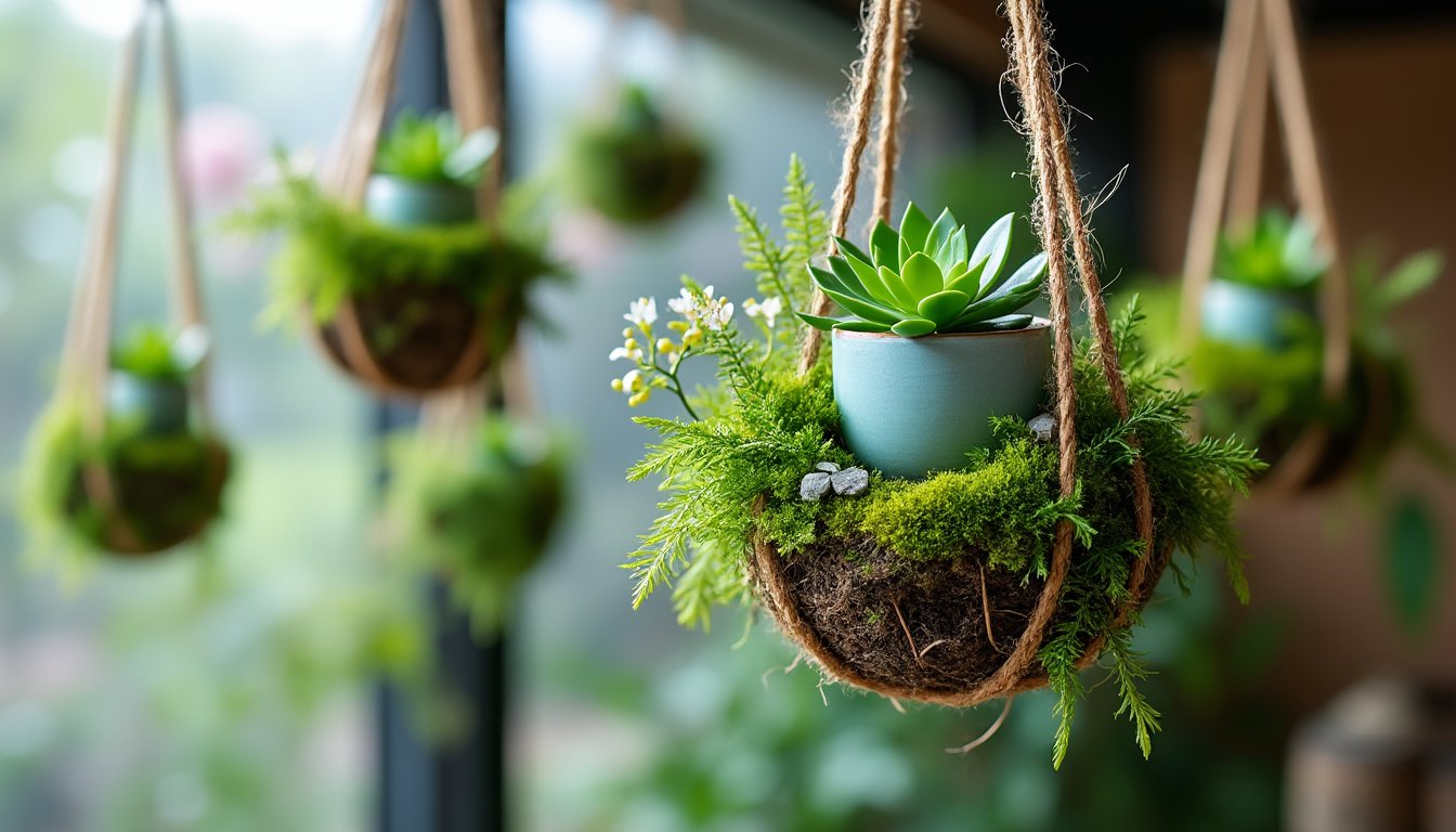 découvrez l'art du kokedama et apprenez à créer votre propre jardin suspendu à la maison. suivez nos conseils pratiques et laissez-vous inspirer pour embellir votre intérieur avec des plantes flottantes.